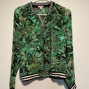 Sheer Jungle Print Light Jacket — Juicy Couture